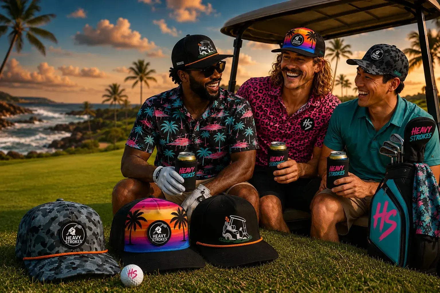 Heavy Strokes golf apparel