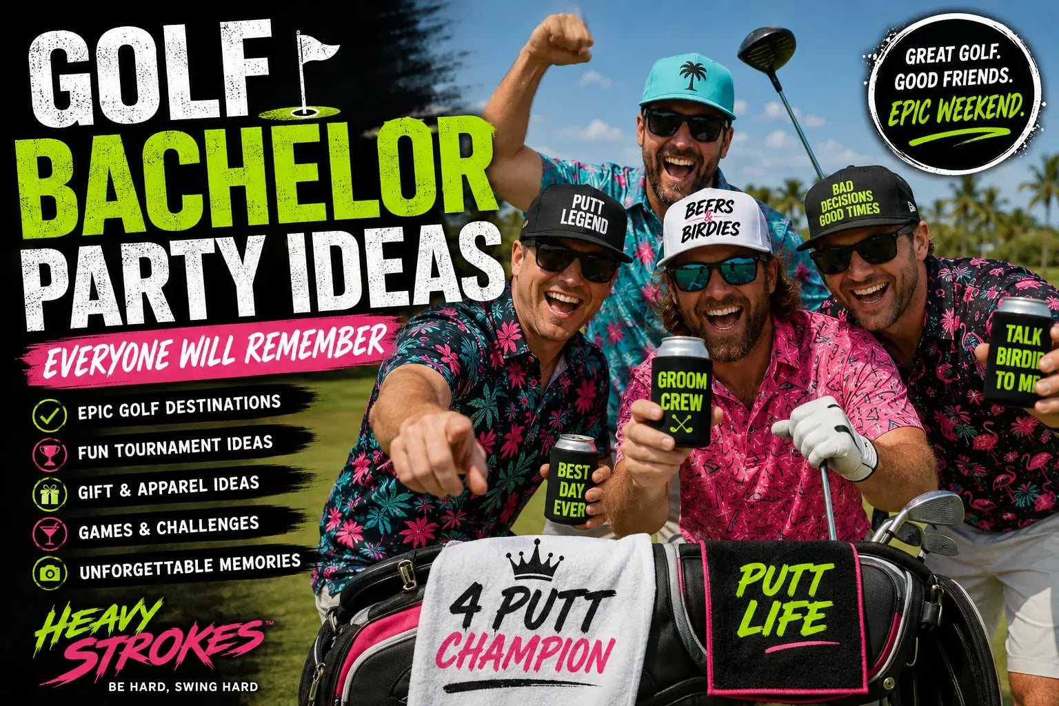 Golf bachelor party guide ideas