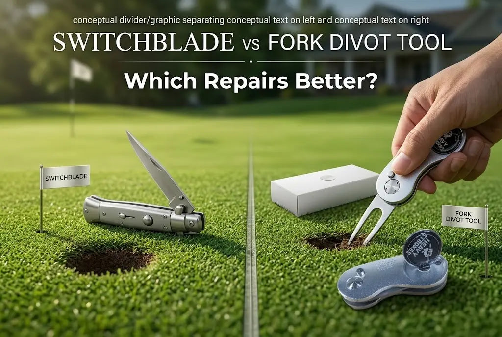 switchblade divot tool and fork divot tool