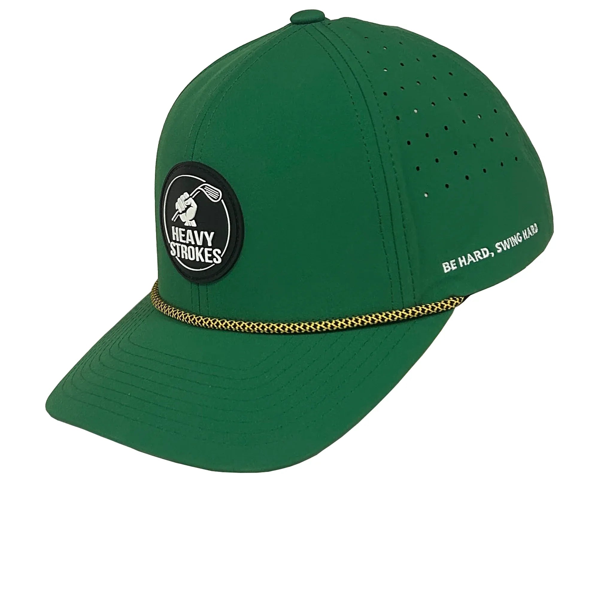 green-jacket-reject-golf-hat-angled-embroidered-heavy-strokes-patch