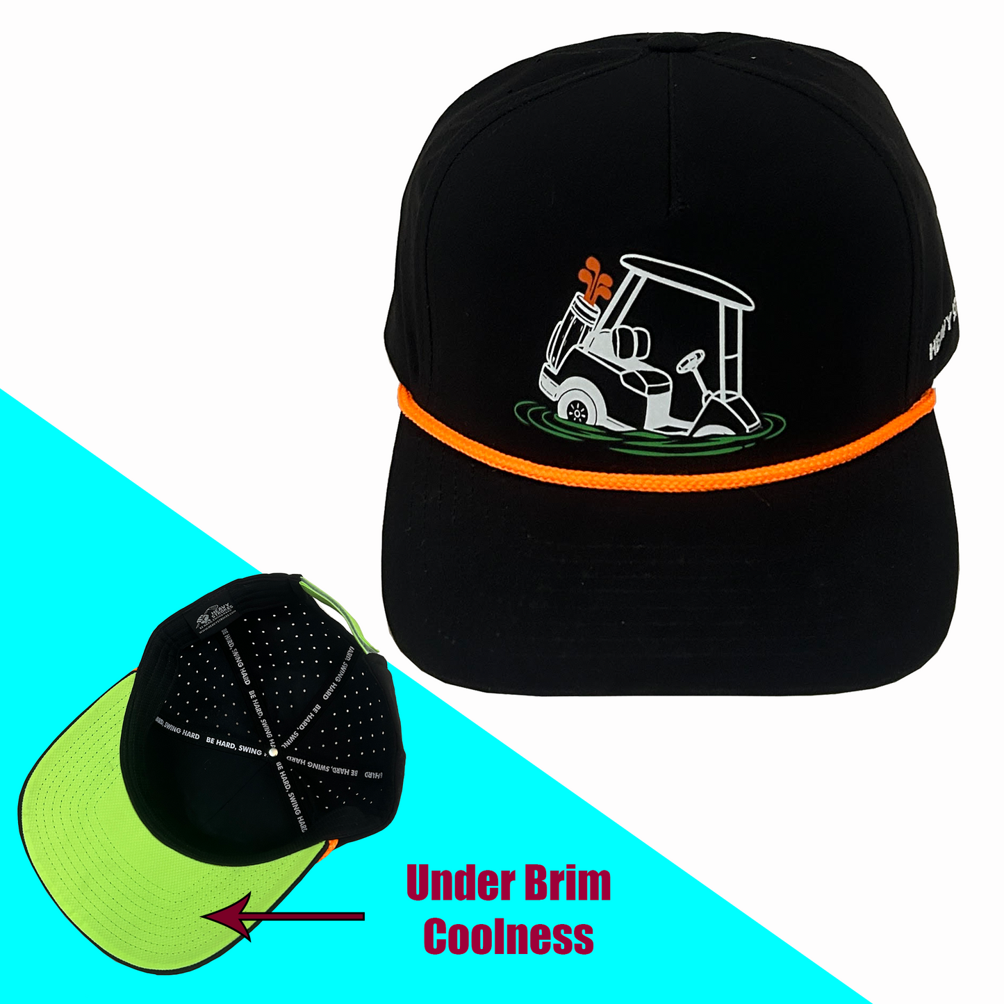 The "Cart Path Casualty" Golf Hat