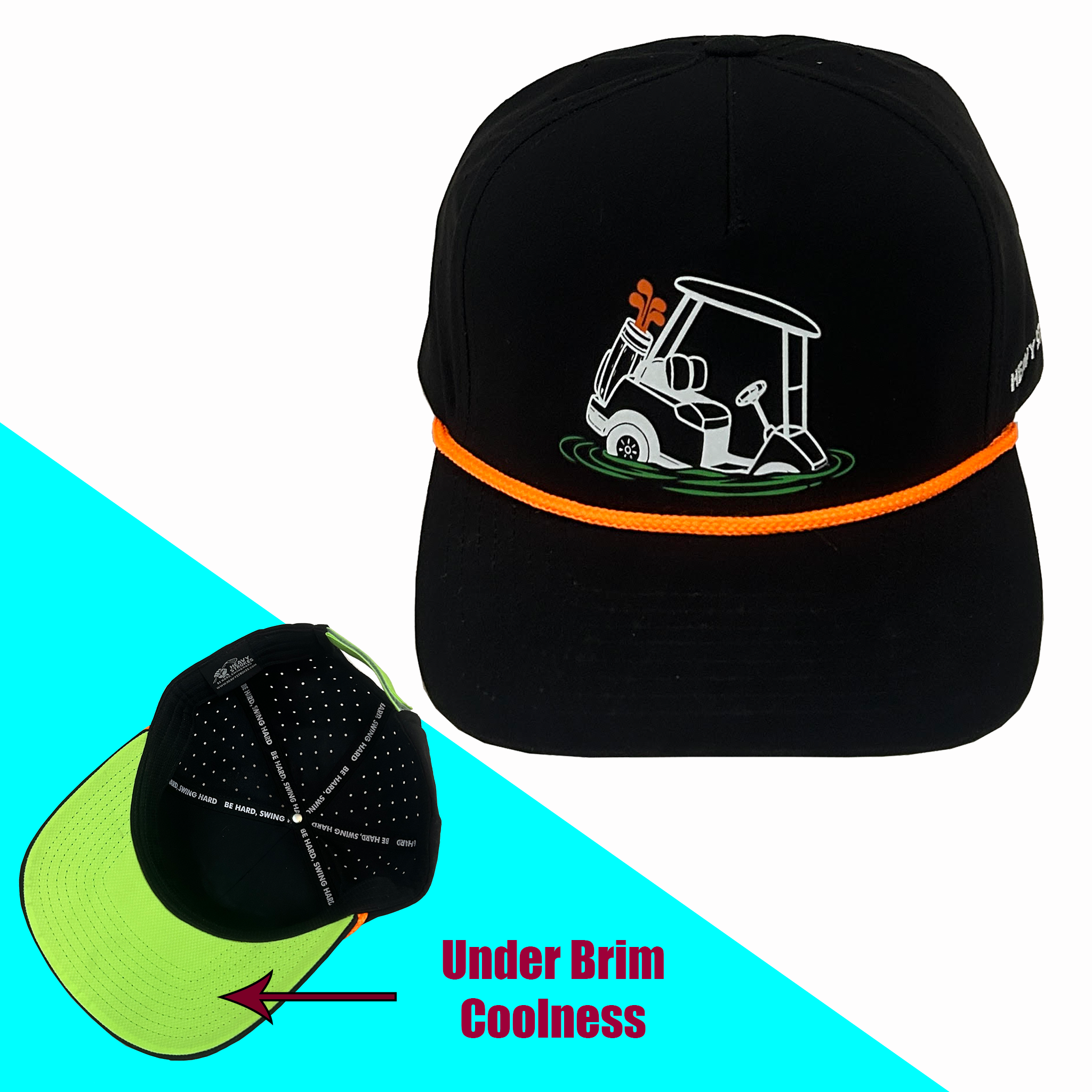The "Cart Path Casualty" Golf Hat