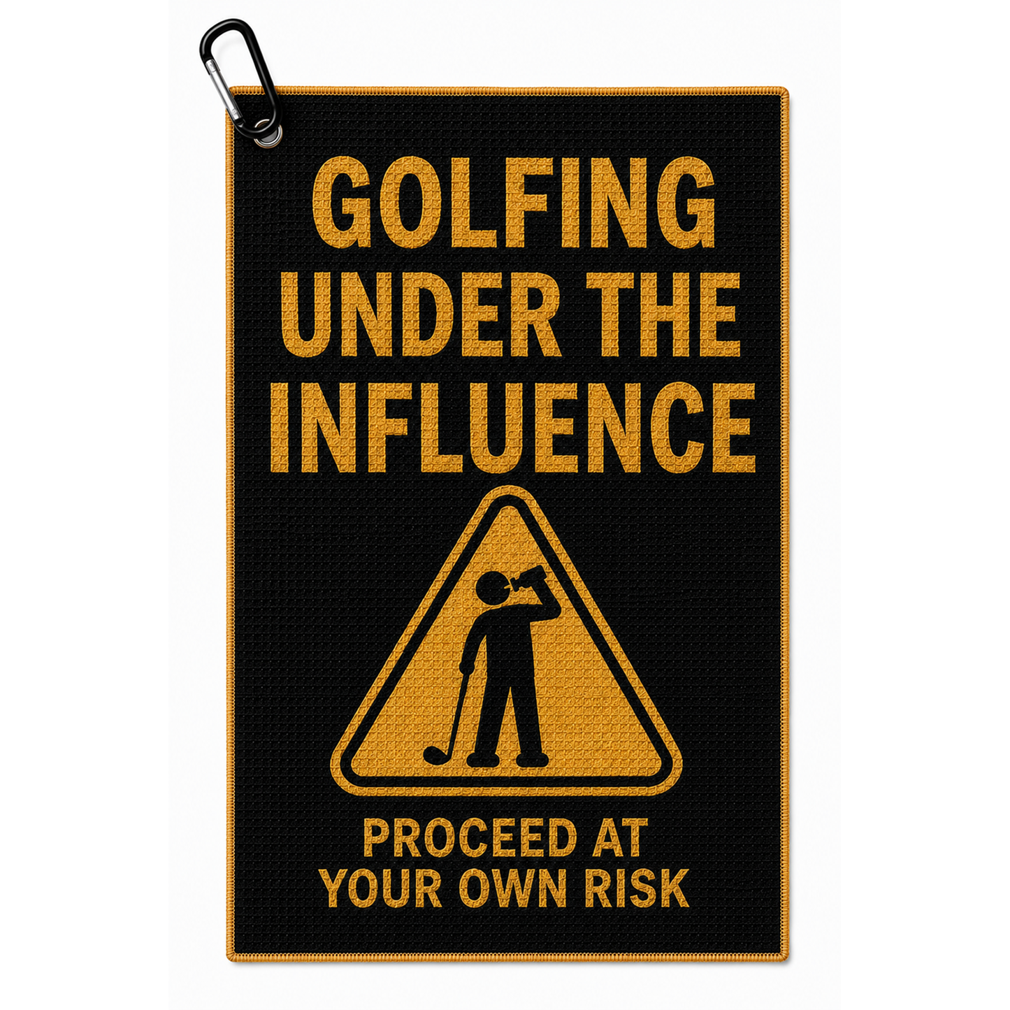 The "Golfing Under the Influence" Funny Golf Towel